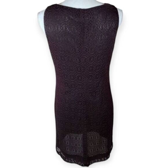 DAWN JOY FASHIONS SHEER BLACK/HINT OF PURPLE LACE DRESS SZ.5-6 EUC. - Picture 5 of 7